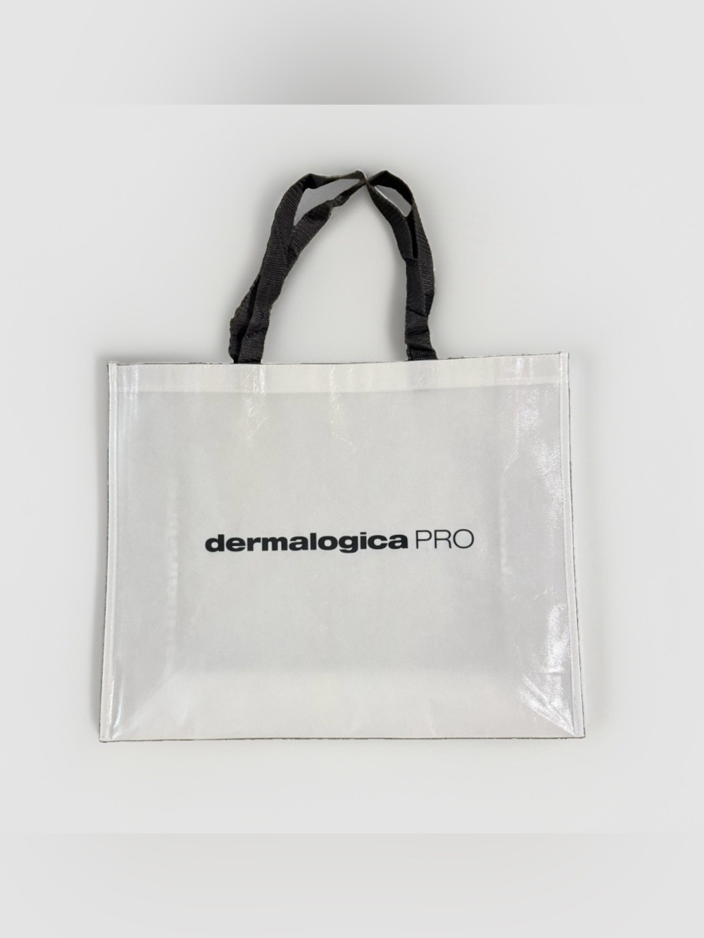 dermalogica White and Black Logo Tote Bag